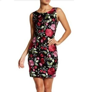 Whyte Eyelash Floral Back Lace Up Dress